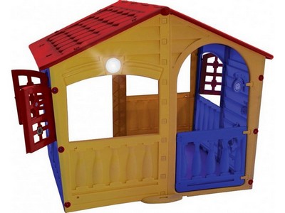 Игровой домик Фермер со звонком красно-сине-желтый